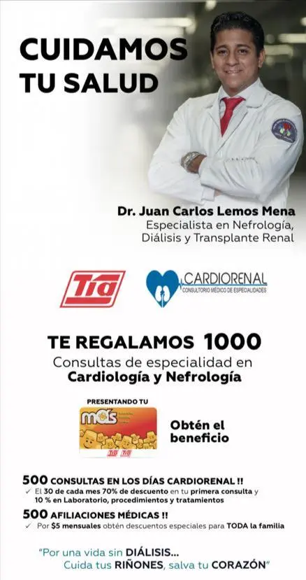 Te regalamos 1000 consultas en Cardiología y Nefrología